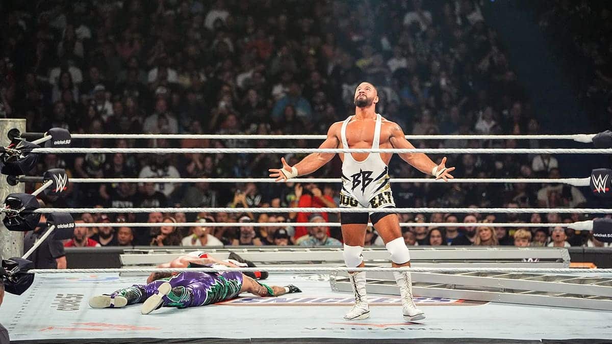 Bron Breakker during Money in the Bank wrestling event in New Orleans.