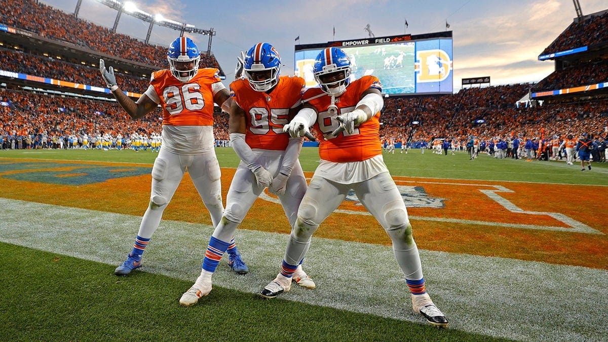 Broncos celebrate