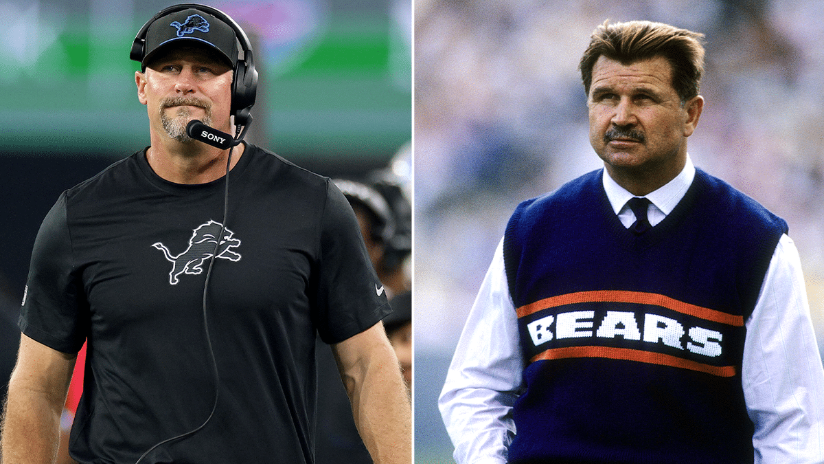 Dan Campbell and Mike Ditka