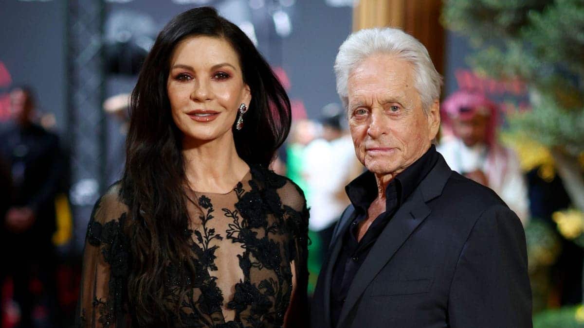 Catherine Zeta-Jones and Michael Douglas attend Women in Cinema at the Red Sea International Film Festival.