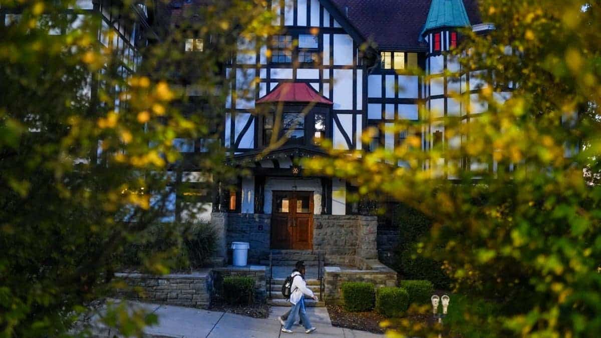 The fraternity house at the center of a rape allegation on Cornell University