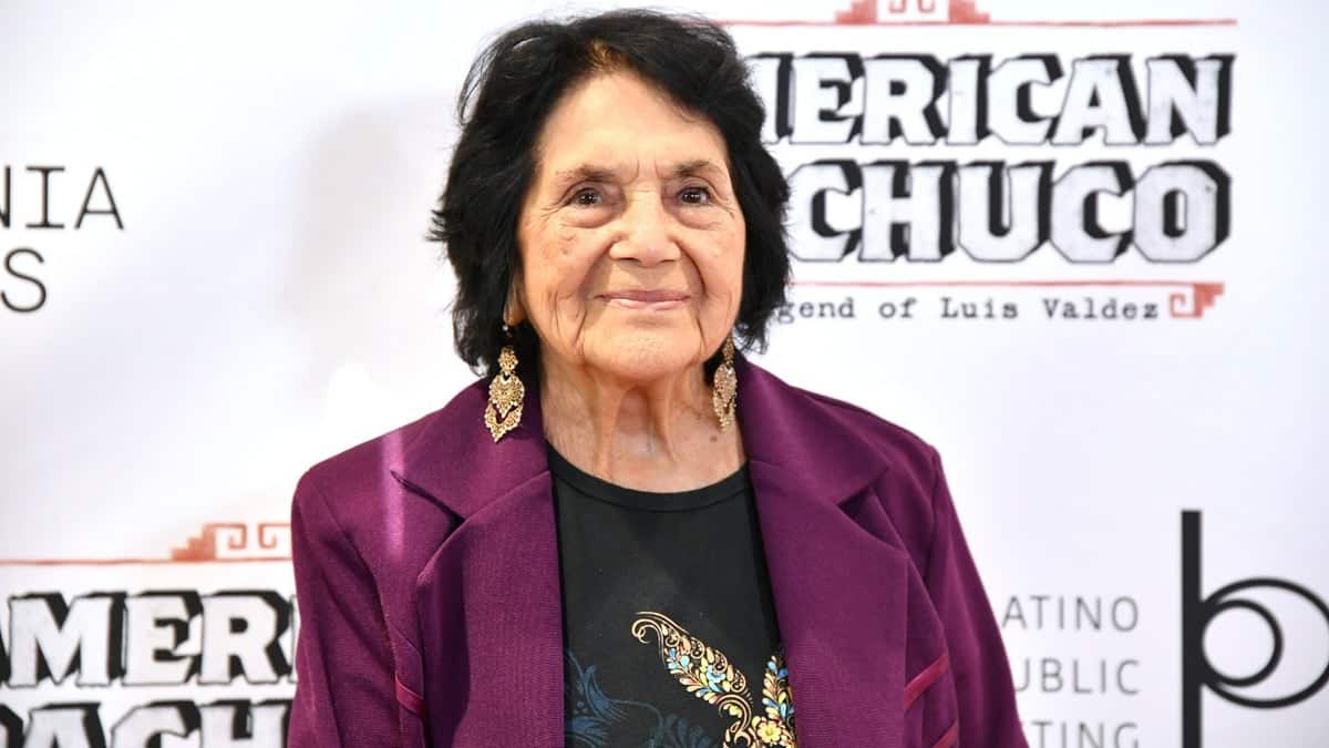 Dolores Huerta in July.