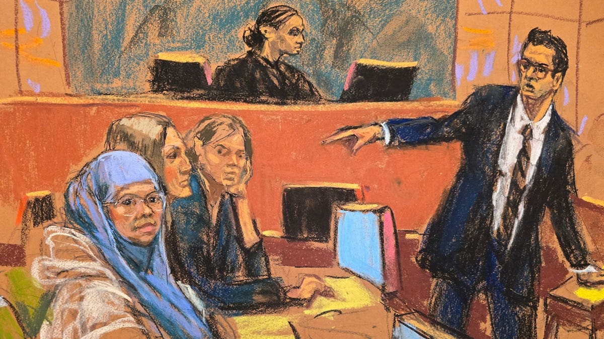 Halima Salman courtroom sketch