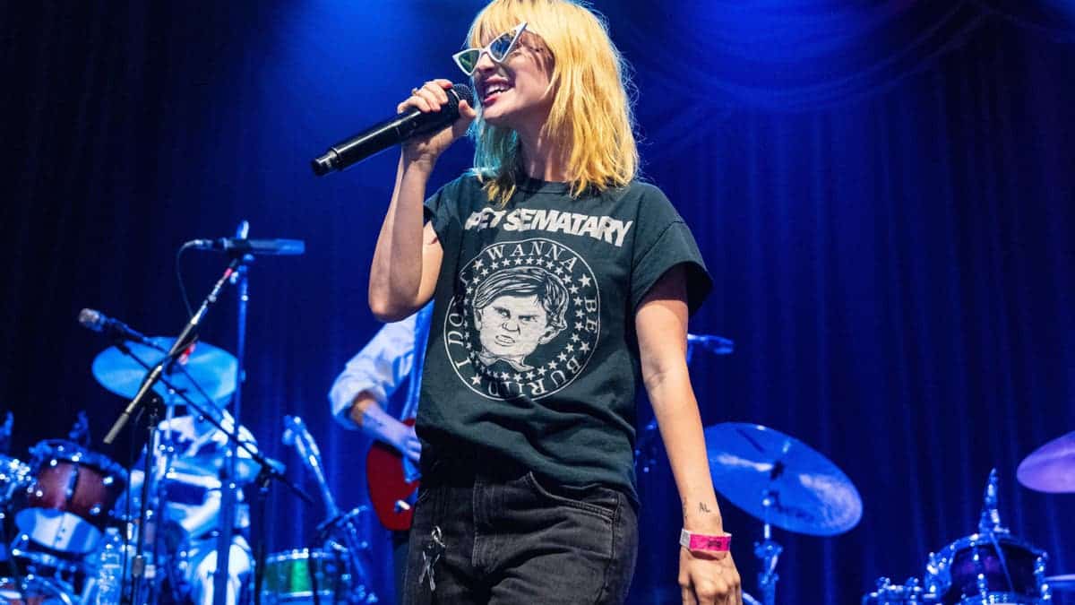 Hayley Williams of Paramore performs onstage at Brooklyn Bowl Nashville.