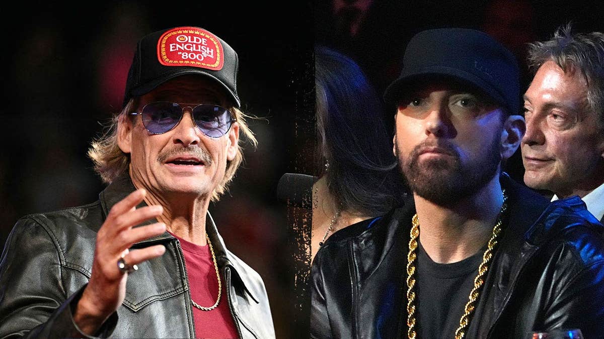 Kid Rock and Eminem, two Detroit-based rappers.