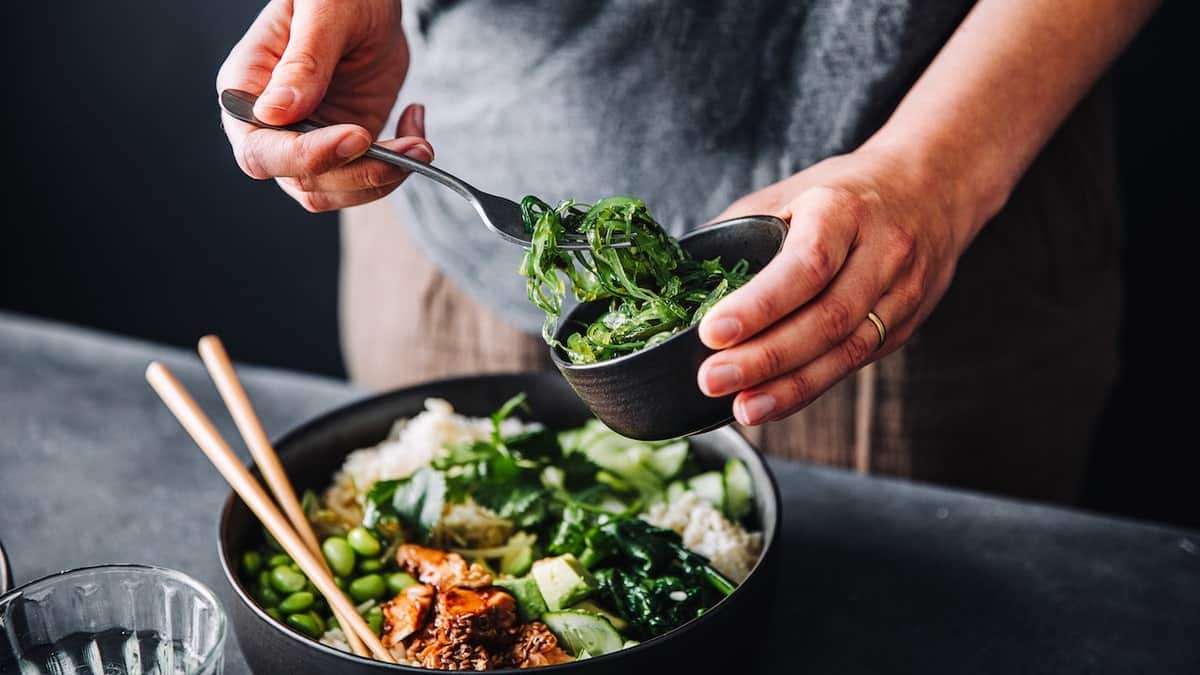 Man cooking healthy foods