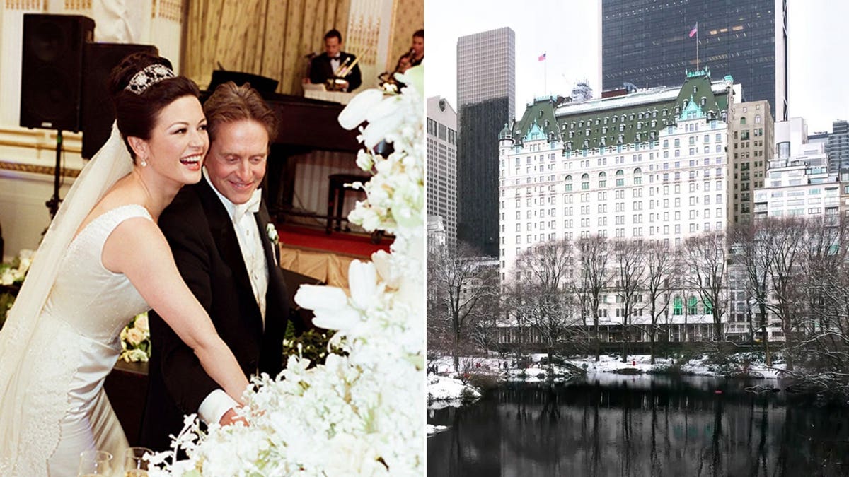 Catherine Zeta-Jones and Michael Douglas Plaza Hotel.