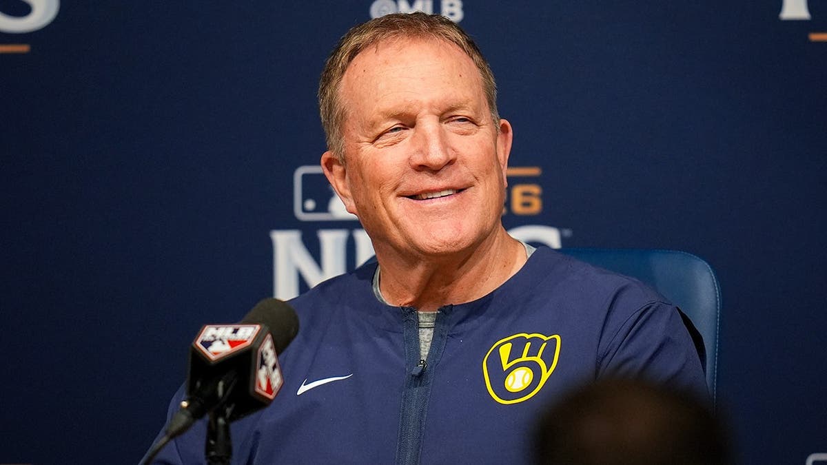 Pat Murphy speaks to reporters in Los Angeles.
