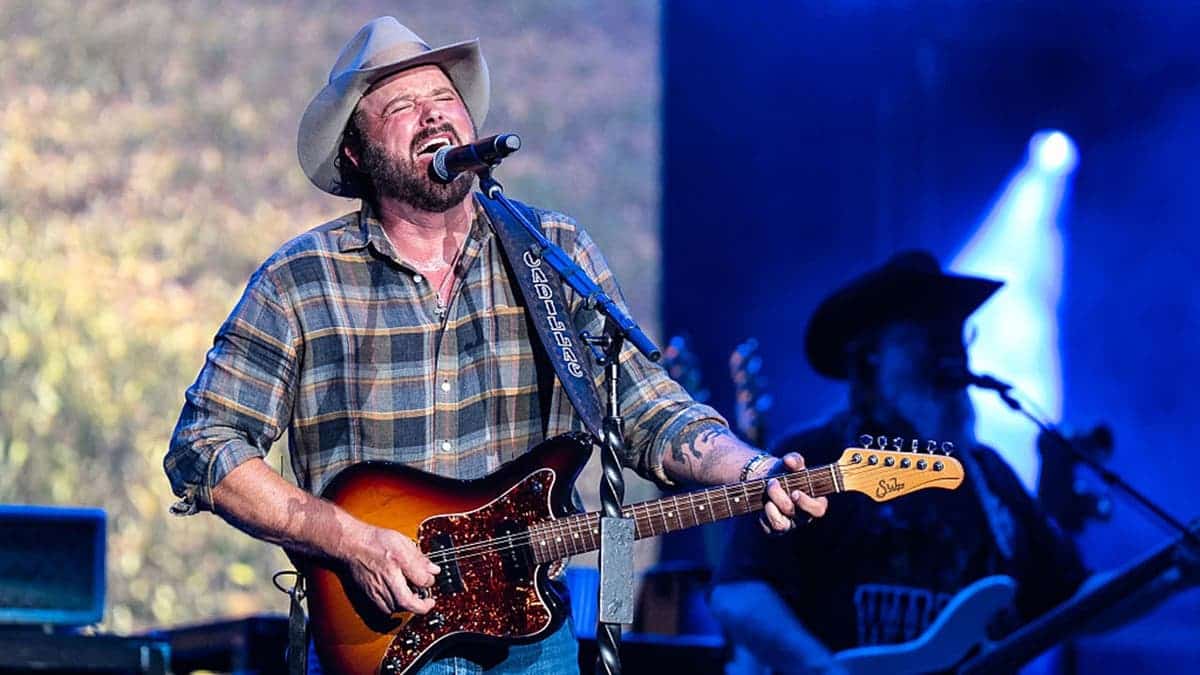 Randy Houser performs on stage during CMA Fest 2025.