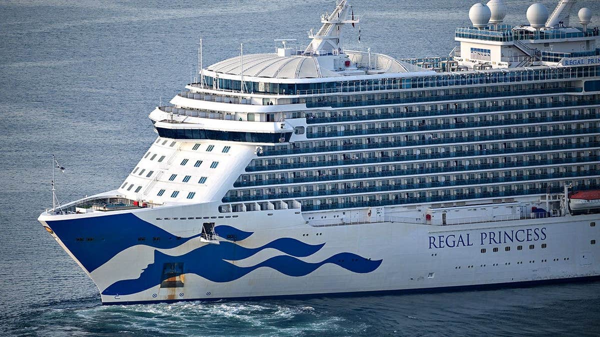 Regal Princess sailing in open sea