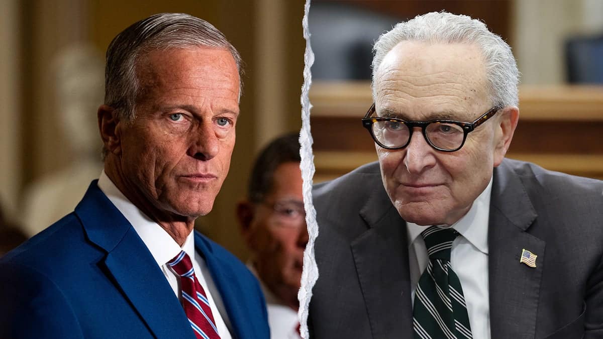 Senate Majority Leader John Thune, R-S.D., and Senate Minority Leader Chuck Schumer, D-N.Y.