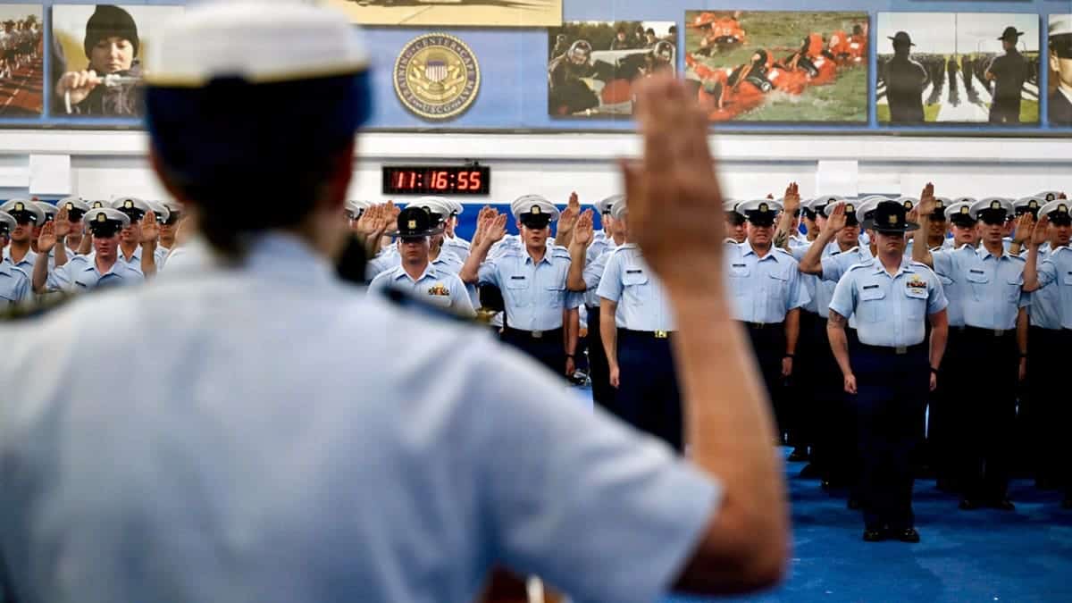 U.S. Coast Guard members