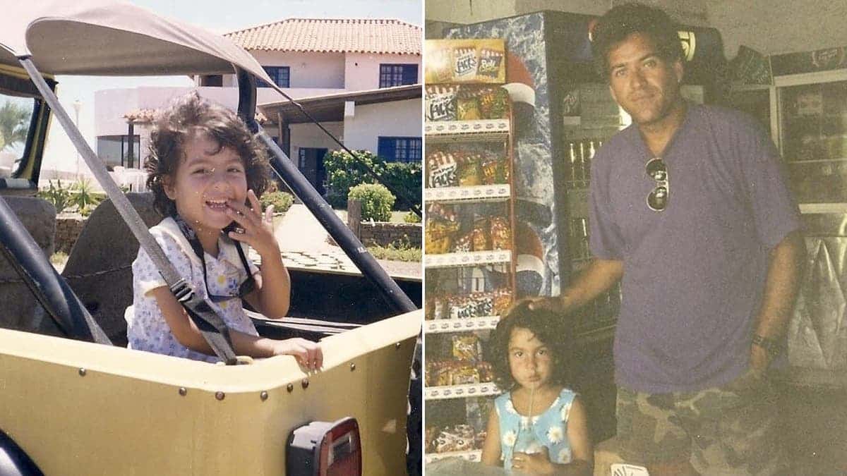 Germania Rodriguez Poleo as a child in Venezuela.